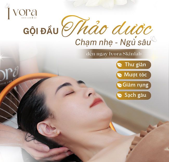 Lavender - Ivora Skinlab - Gội Đầu Thảo Dược + Ủ Tóc + Massage Cổ Vai Gáy