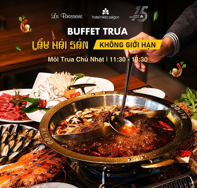 Buffet Lẩu Tối T2 - T6 & Cả Ngày T7, CN