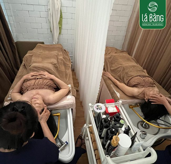 Dưỡng Sinh - Đông Y Lá Bàng - Gội Đầu + Massage Cổ Vai Gáy
