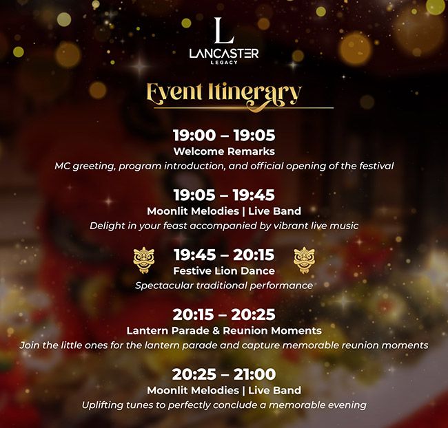 Lancaster Legacy - Buffet Hải Sản Tôm Hùm - Đêm Hội Trăng Rằm